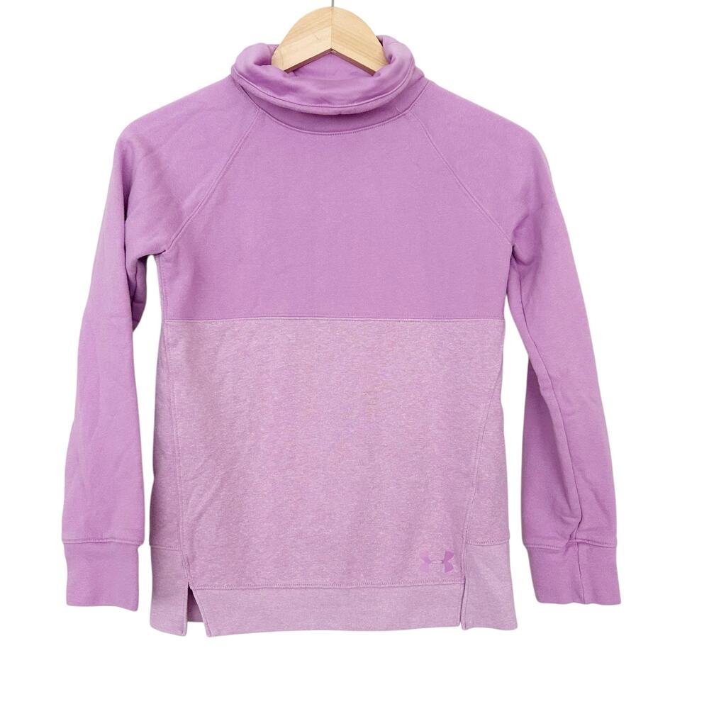 Under Armour Purple Cowl Neck Sweatshirt Sz YL